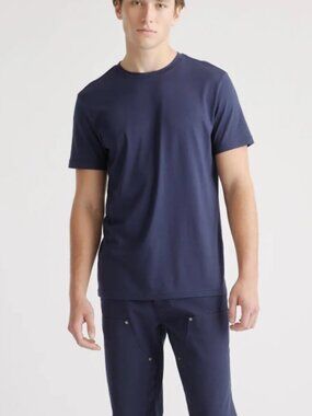 NWT Quince Cotton Modal Crew Neck Tee 3-Pack Navy 2XL